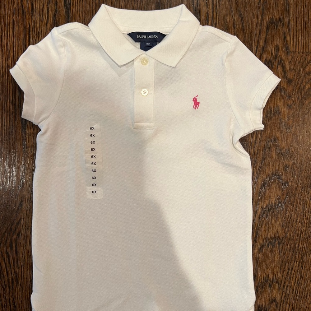 New Girls Ralph Lauren polo shirt 6x